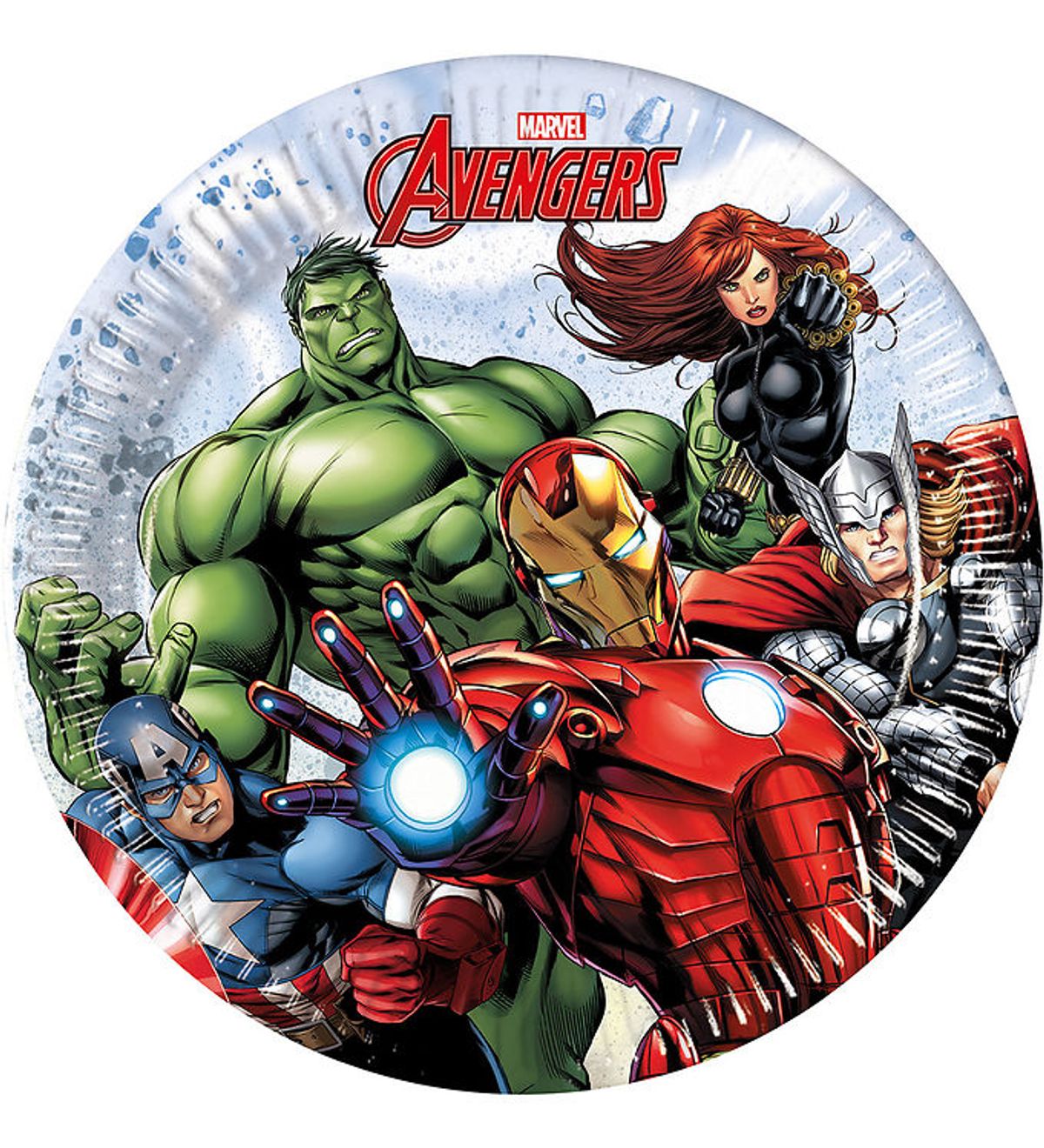 Decorata Party Paptallerkner - 8-pak - 19,5 cm - Avengers Infini