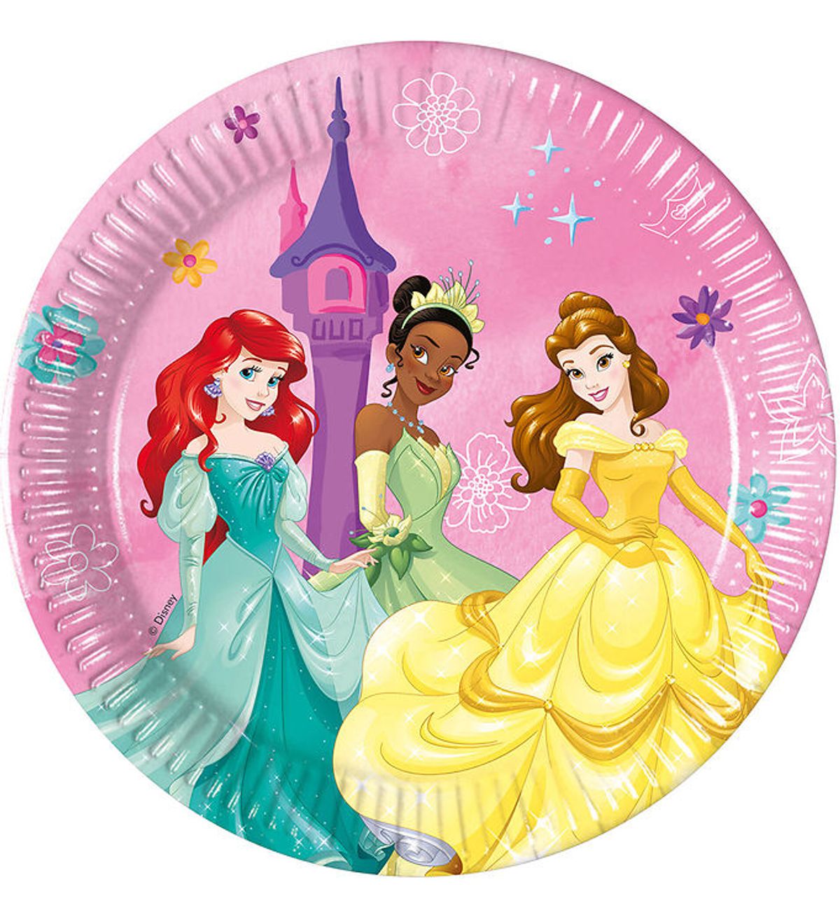 Decorata Party Paptallerkner - 8-pak - 19,5 cm - Princess Live Y