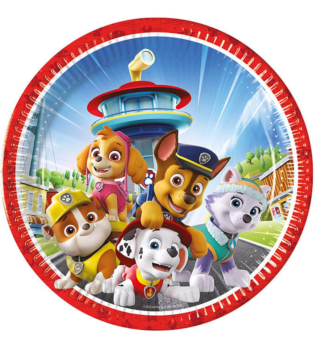 Decorata Party Paptallerkner - 8-pak - 23 cm - Paw Patrol Rescue