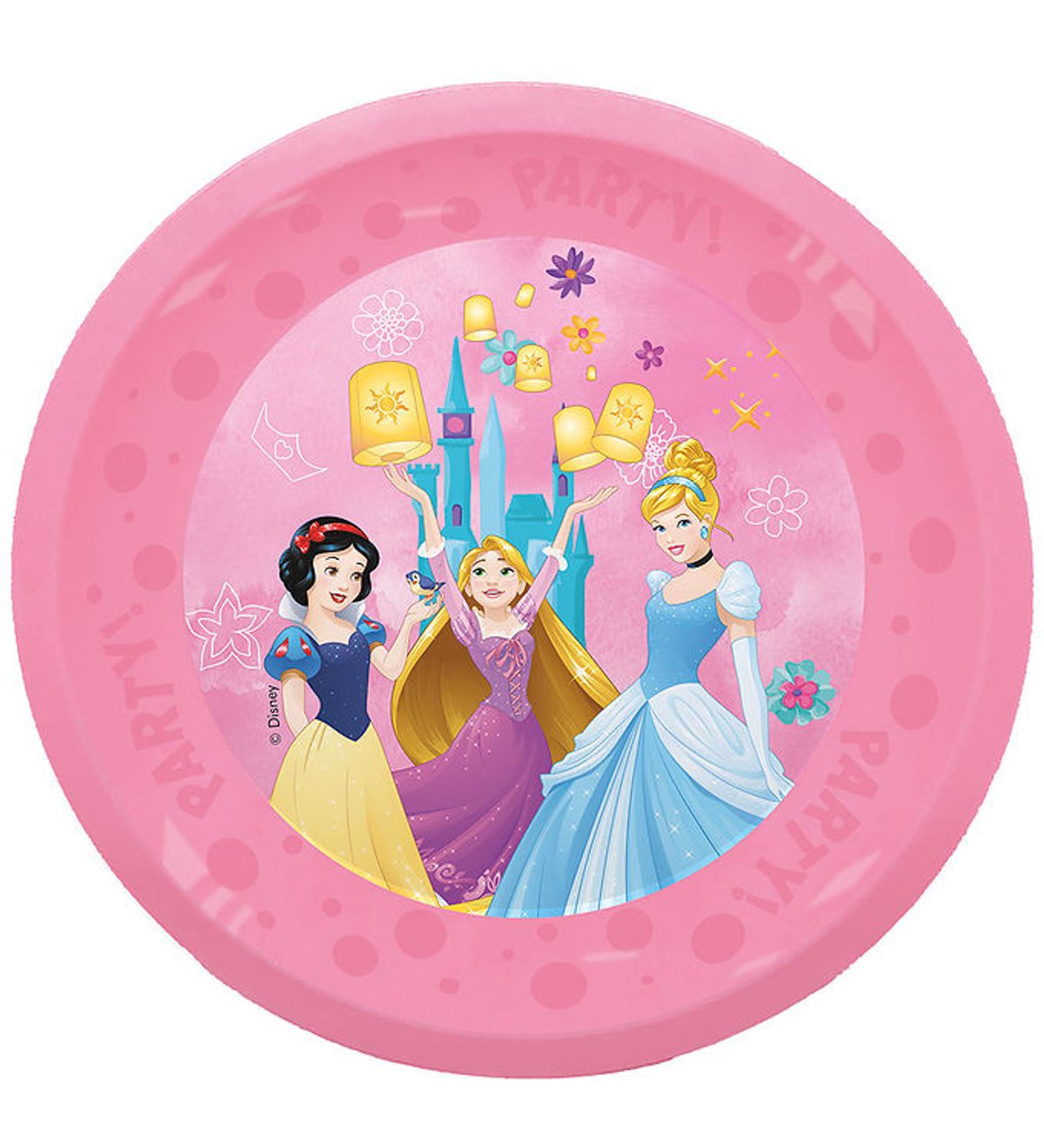 Decorata Party Plastiktallerkner - 4-pak - 21 cm - Princess Live