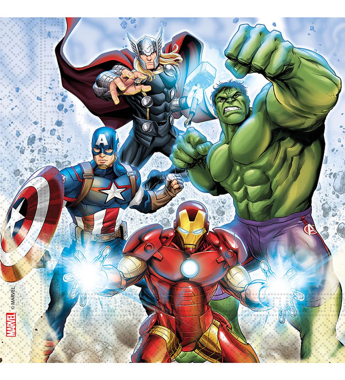 Decorata Party Servietter - 20-pak - 33x33 cm - Avengers Infinit