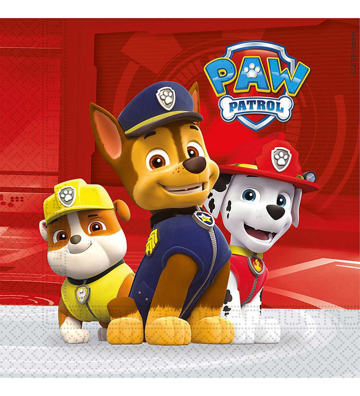 Decorata Party Servietter - 20-pak - 33x33 cm - Paw Patrol Ready