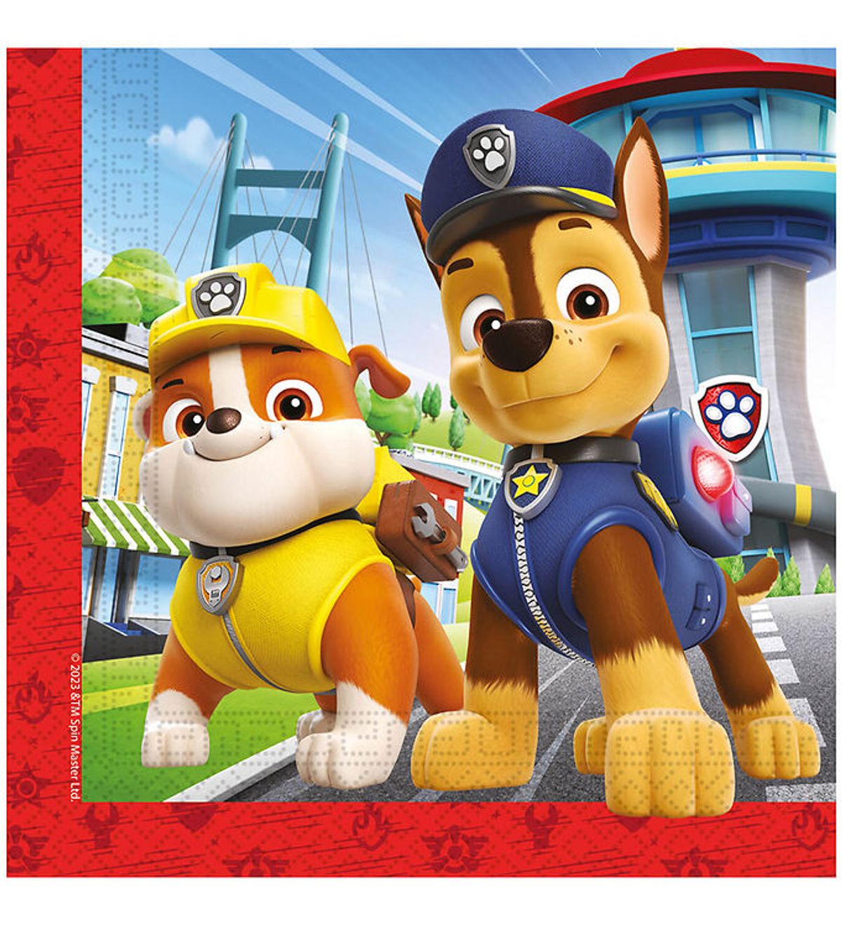 Decorata Party Servietter - 20-pak - 33x33 cm - Paw Patrol Rescu