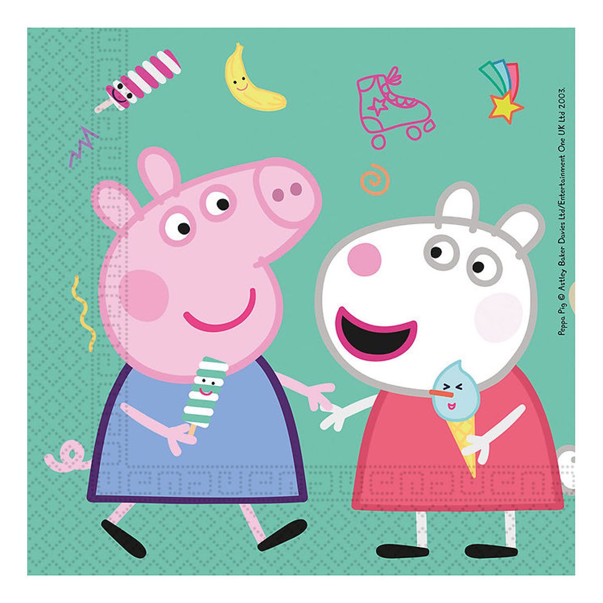 Decorata Party Servietter - 20-pak - 33x33 cm - Peppa Pig Messy