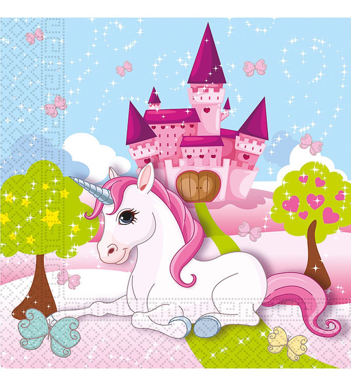 Decorata Party Servietter - 20-pak - 33x33 cm - Unicorn