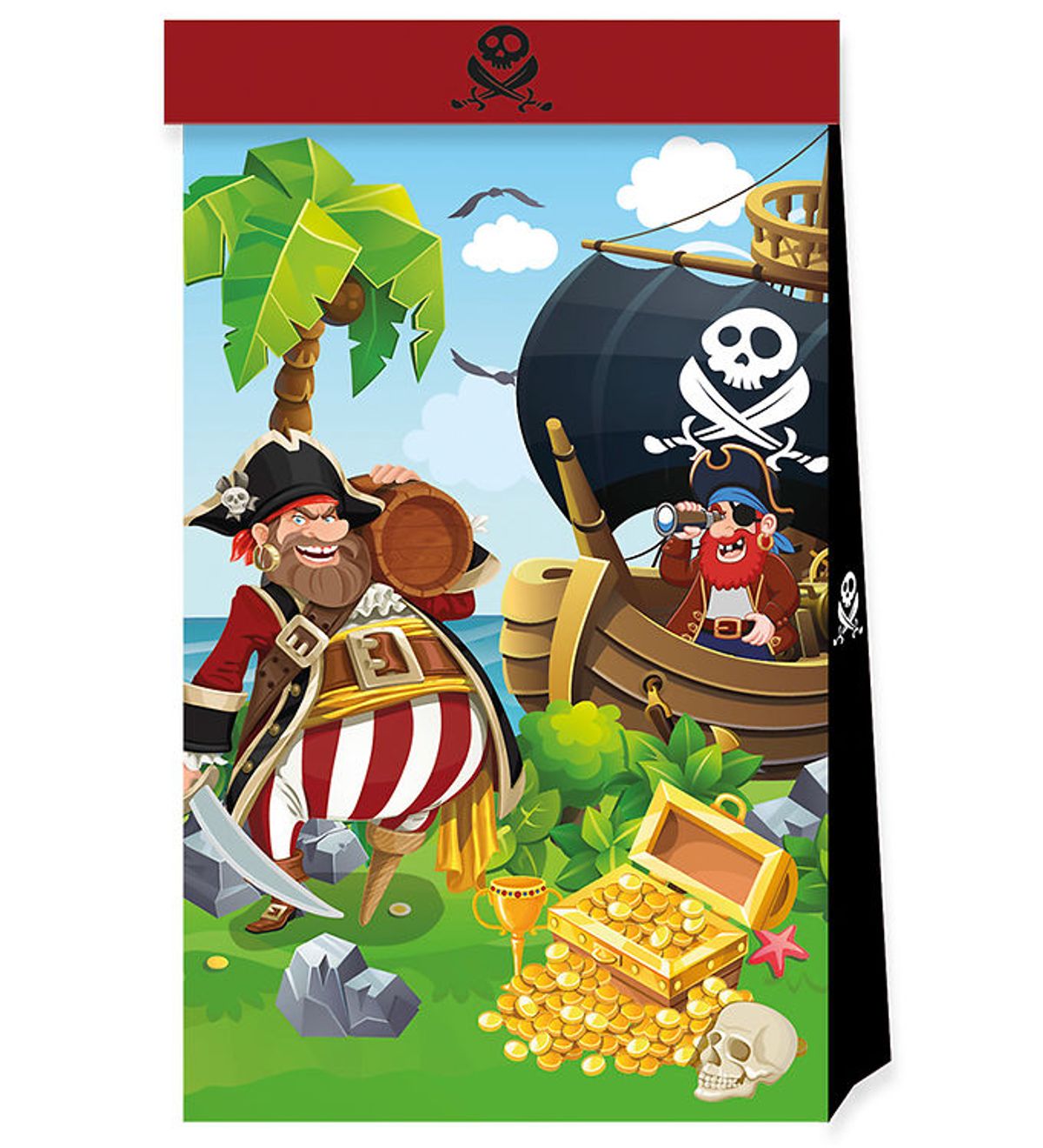 Decorata Party Slikposer - 4-pak - Island Pirates