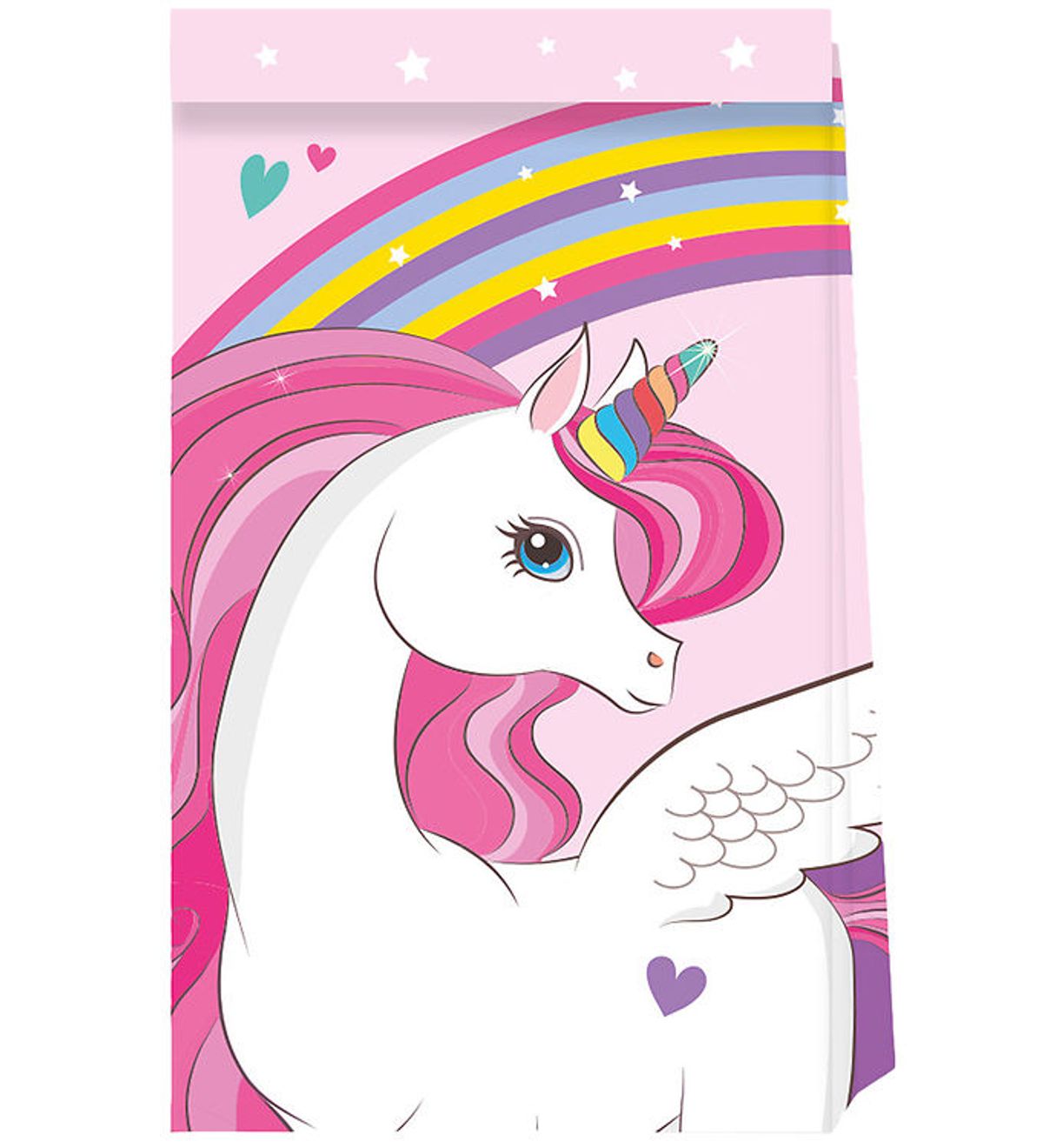 Decorata Party Slikposer - 4-pak - Unicorn Rainbow Colors