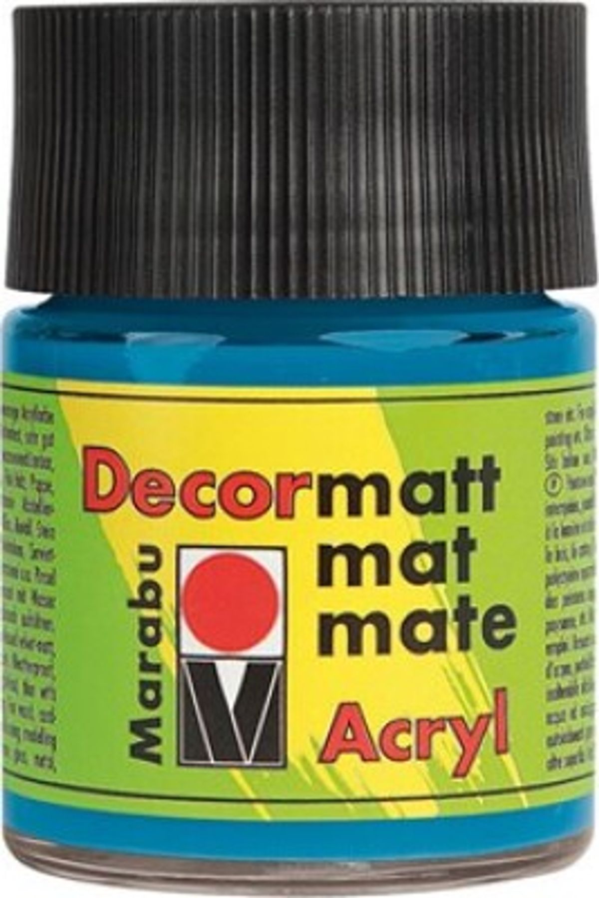 Decormatt Acryl - 50 Ml - Cyan Blå - Marabu