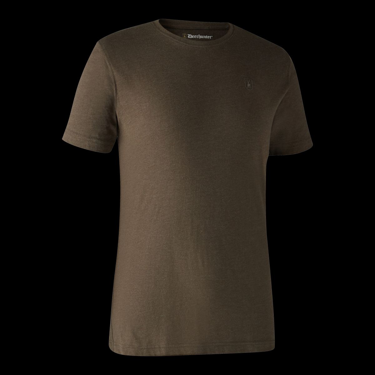 Deerhunter Basis 2-pak T-shirt Brown Leaf Melange 3XL