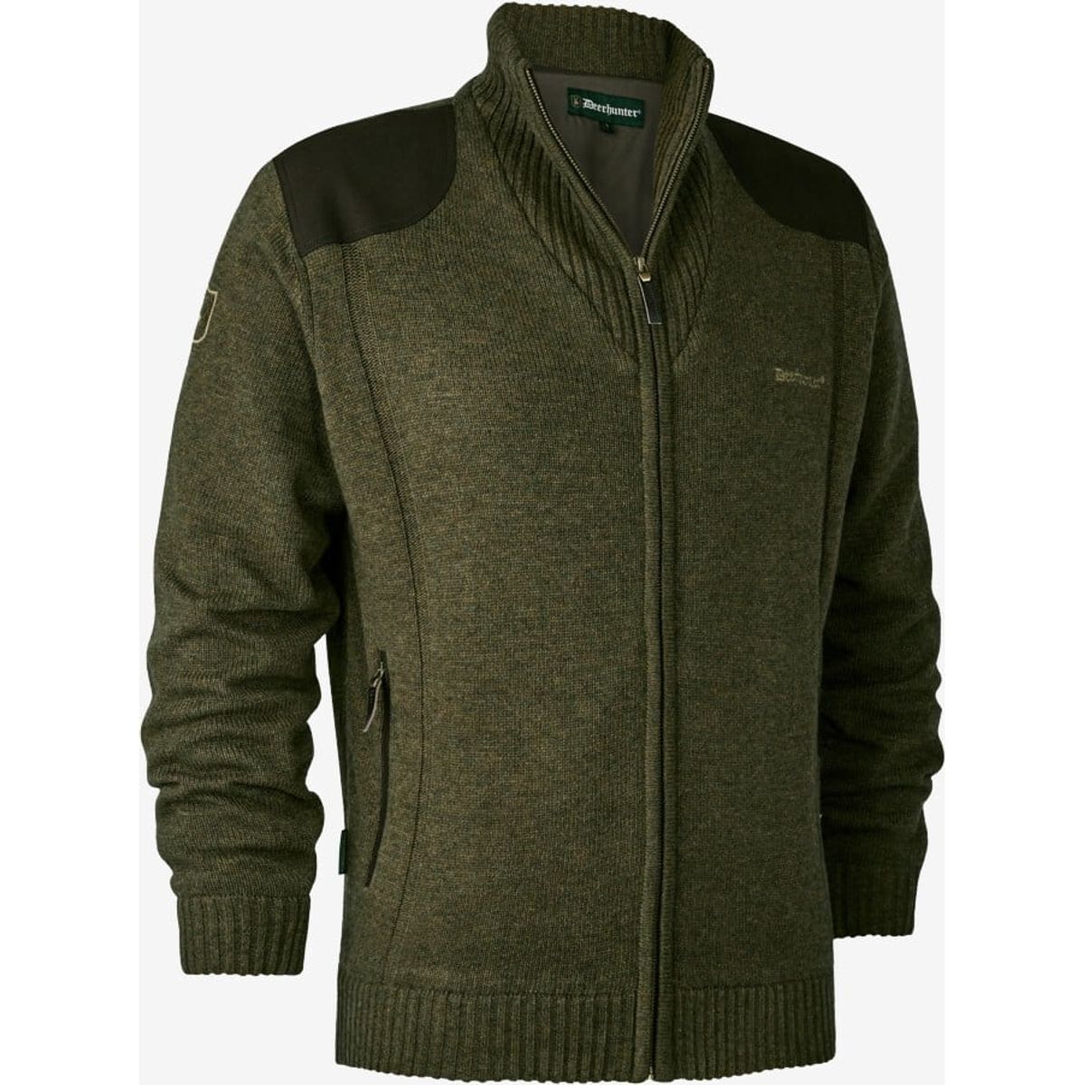 Deerhunter - Carlisle strik cardigan med stormliner (Brun) - 3XL