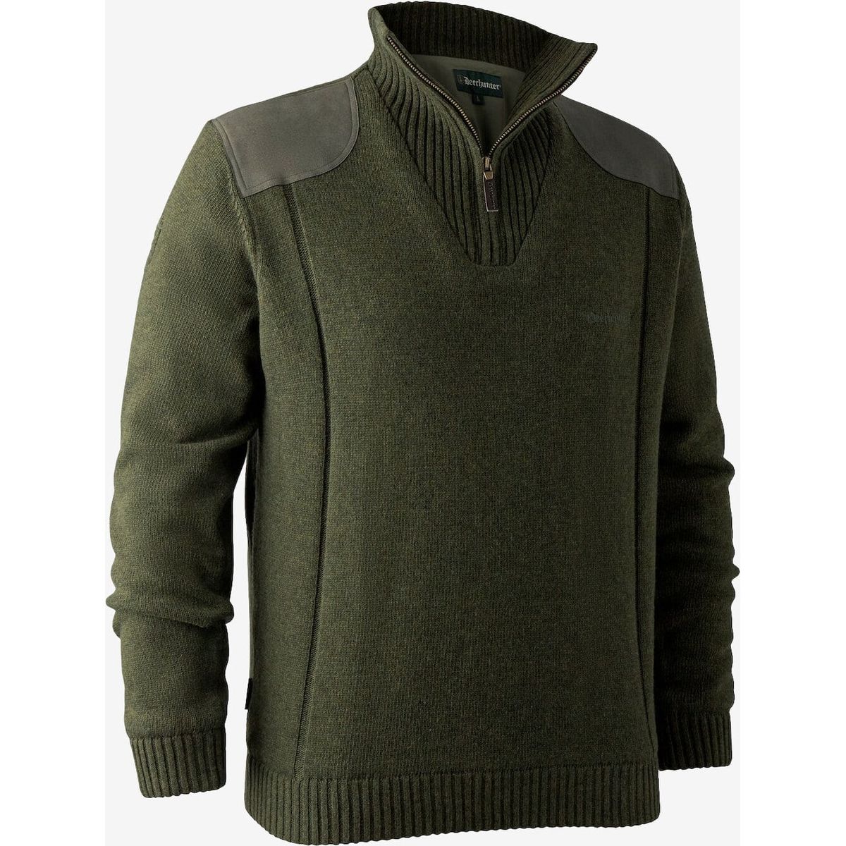 Deerhunter - Carlisle strik med stormliner (Green Melange) - S