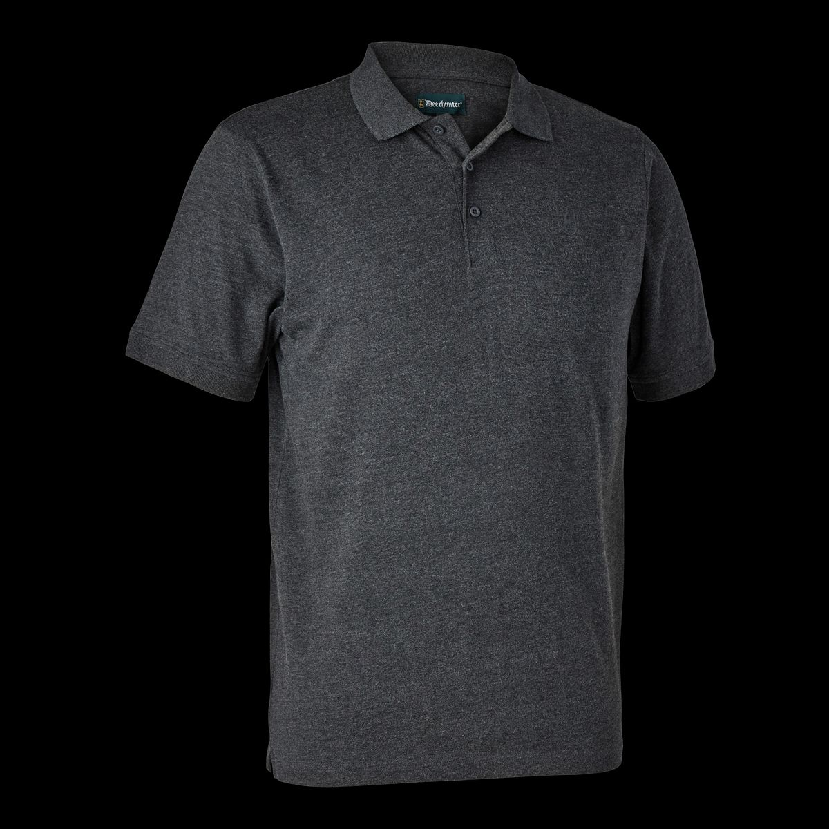 Deerhunter Gunnar Poloshirt Dark Grey melange L