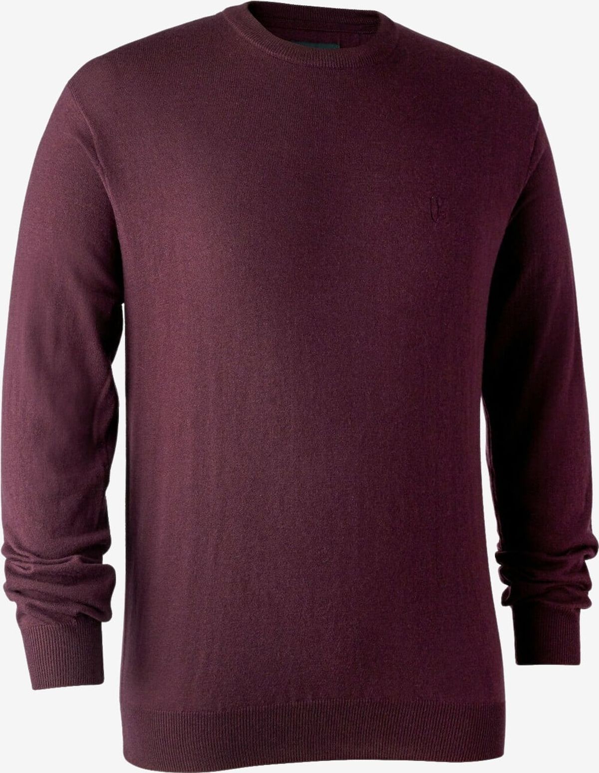 Deerhunter - Kingston strik med rund hals (Burgundy) - 2XL