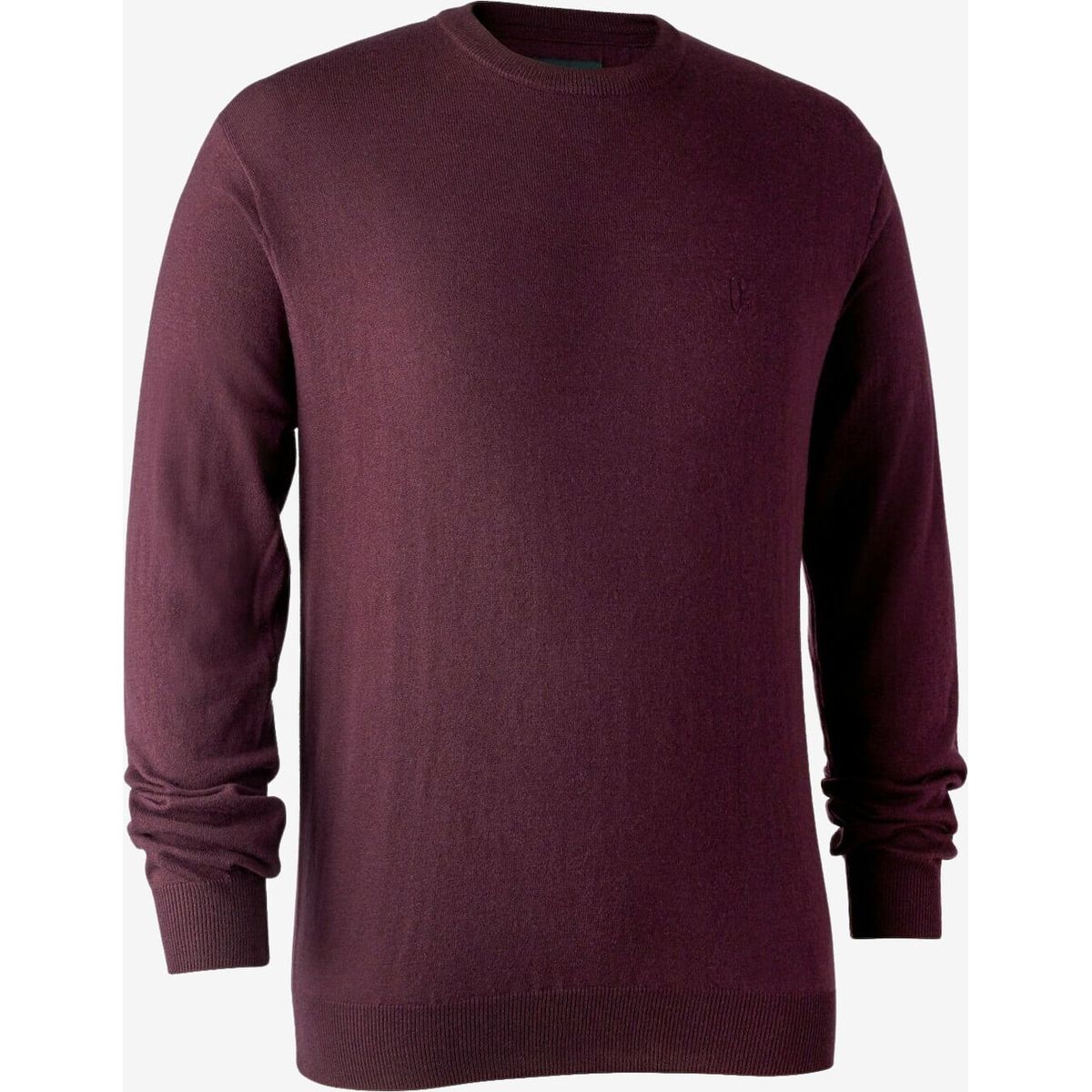 Deerhunter - Kingston strik med rund hals (Burgundy) - S