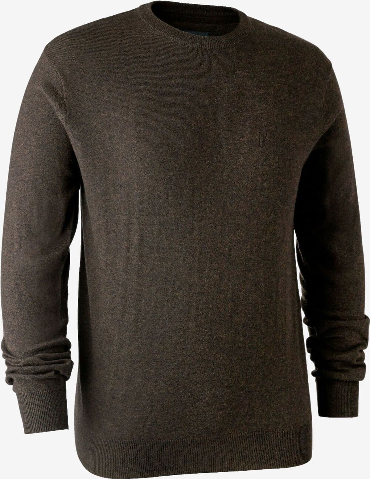 Deerhunter - Kingston strik med rund hals (Dark Elm) - 2XL