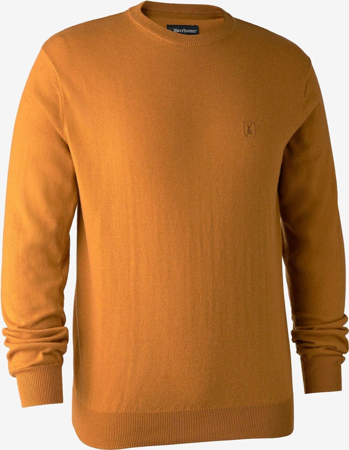 Deerhunter - Kingston strik med rund hals (Golden oak) - 2XL