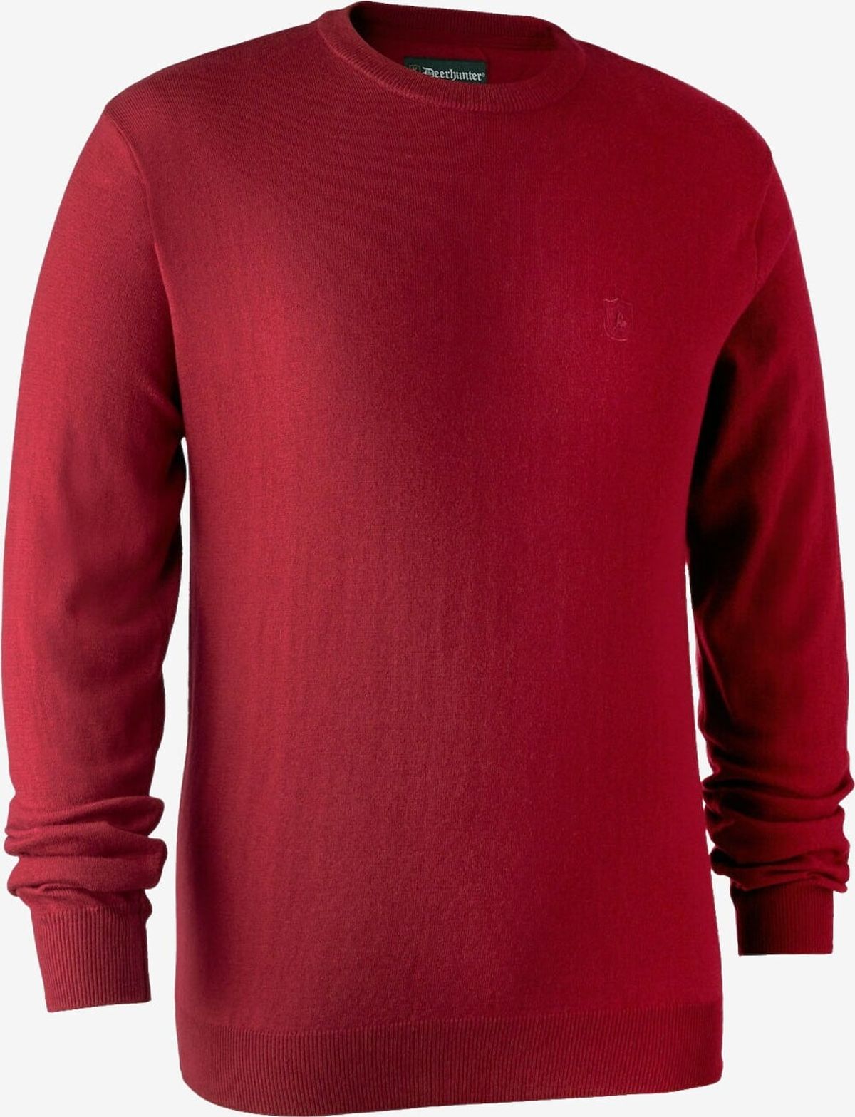 Deerhunter - Kingston strik med rund hals (Red) - 2XL