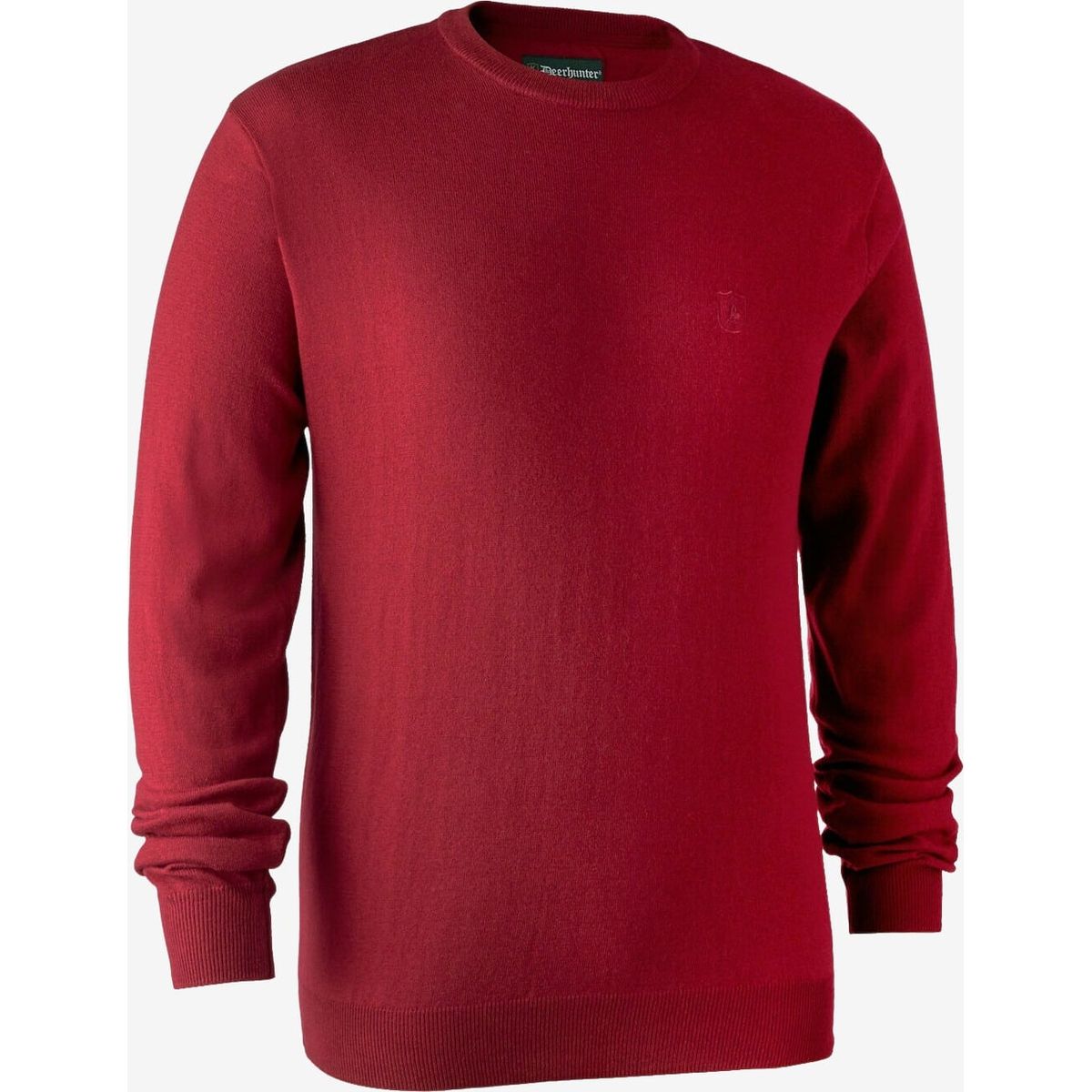 Deerhunter - Kingston strik med rund hals (Red) - S