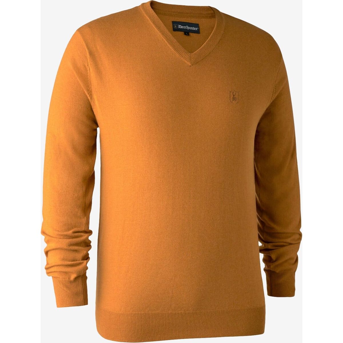 Deerhunter - Kingston strik med v-hals (Golden oak) - S