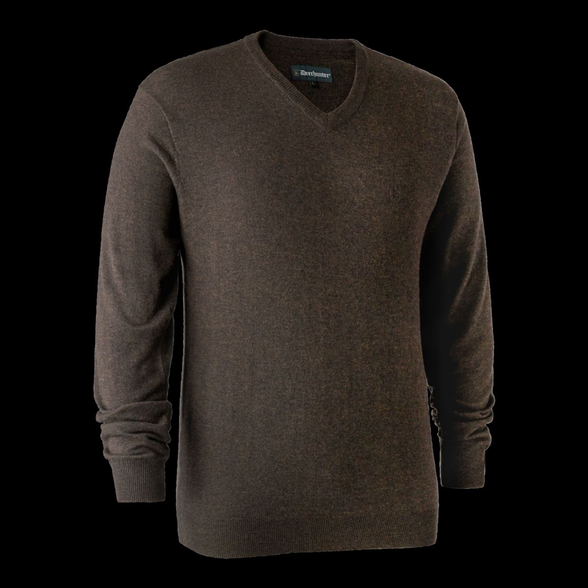 Deerhunter Kingston Striktrøje V-hals Dark Elm - 2XL