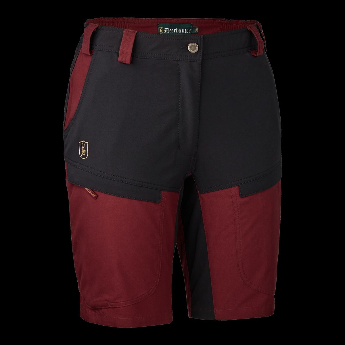 Deerhunter Lady Ann Shorts Oxblood Red 36