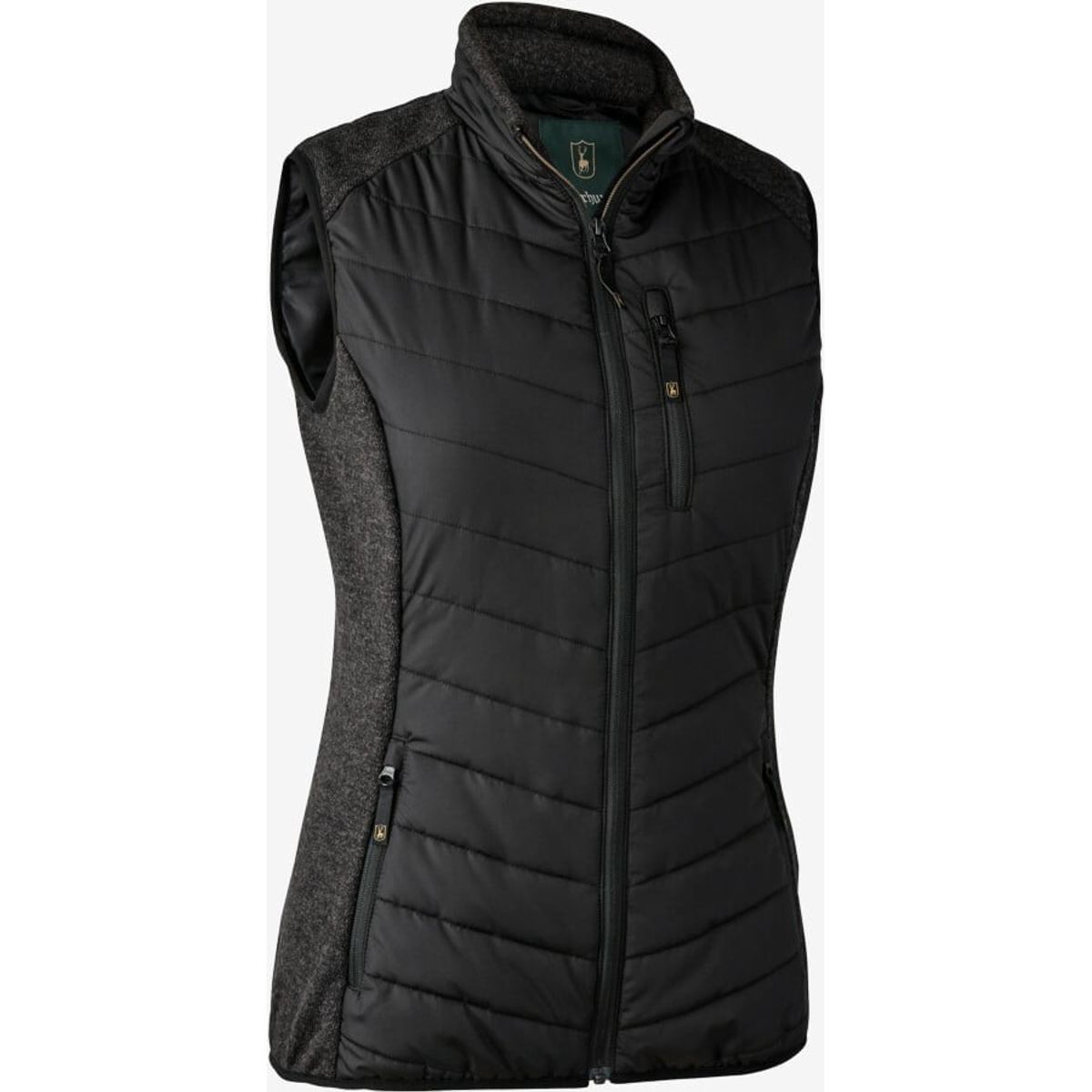 Deerhunter - Lady Caroline vatteret vest med strik (Sort) - 44 (XL)