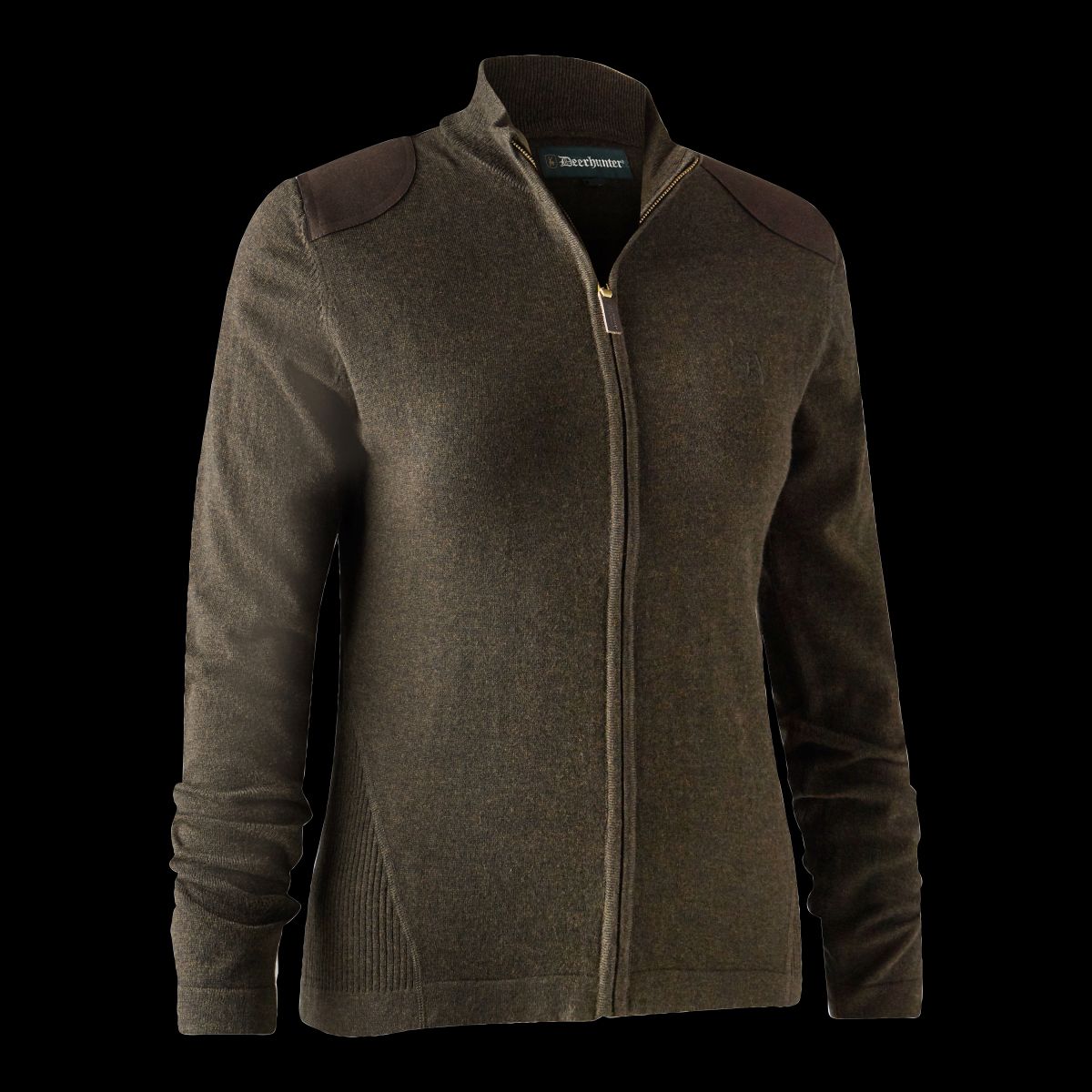 Deerhunter Lady Darlington Strikcardigan Dark Elm 34