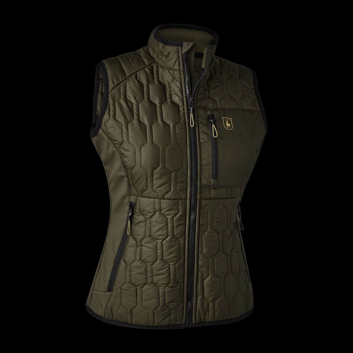 Deerhunter Lady Mossdale quiltet vest Forest Green 38