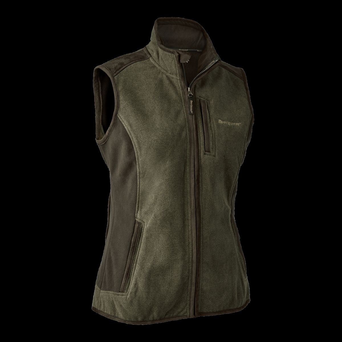 Deerhunter Lady Pam Bonded Fleecevest Graphite Green Melange 38