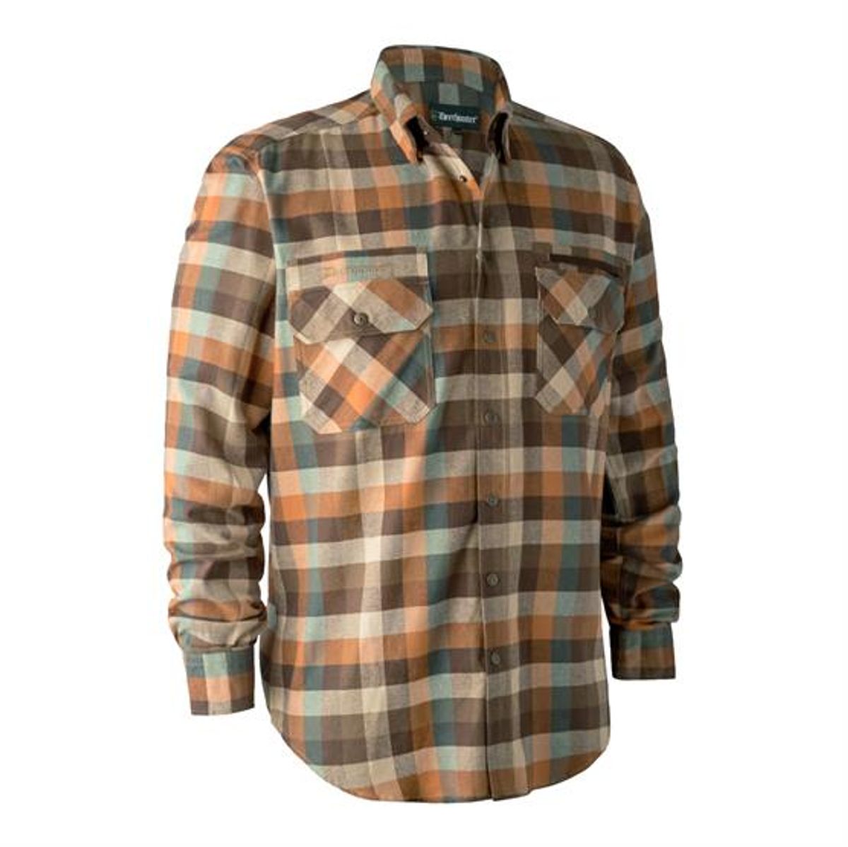 Deerhunter Mens James Shirt, Brown Check