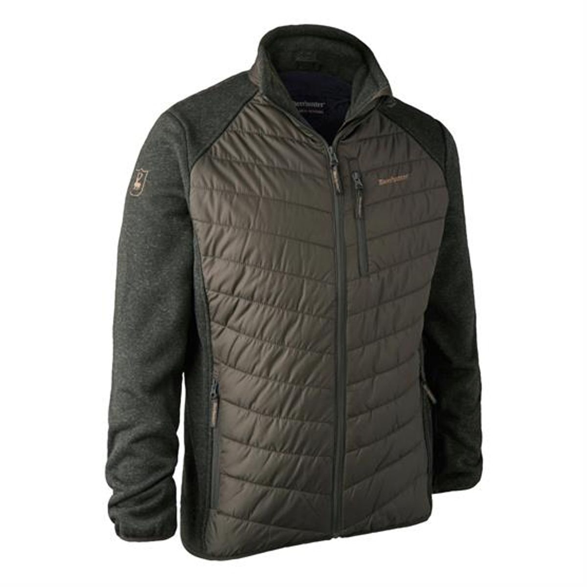 Deerhunter Mens Moor Padded Jacket with knit, Timber