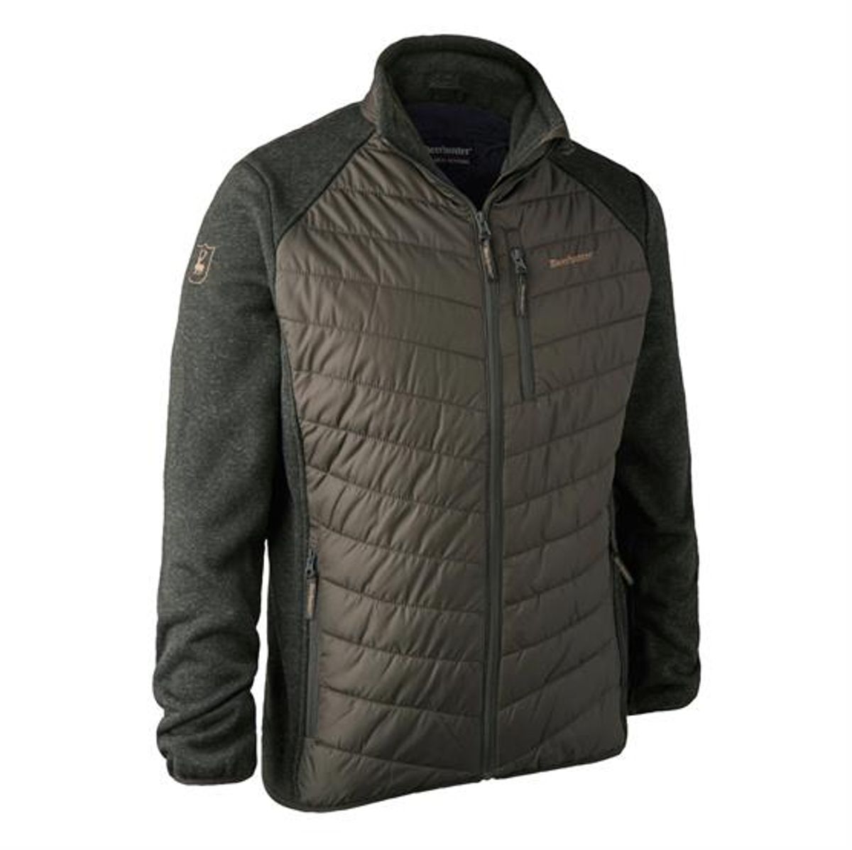 Deerhunter Mens Moor Padded Jacket with knit, Timber