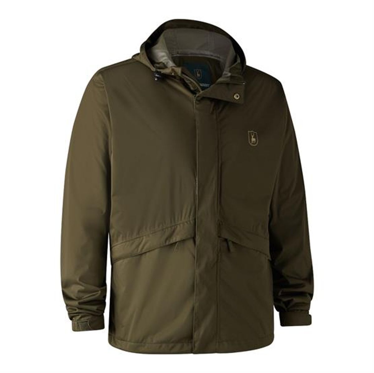 Deerhunter Mens Thunder Rain Jacket, Tarmac Green