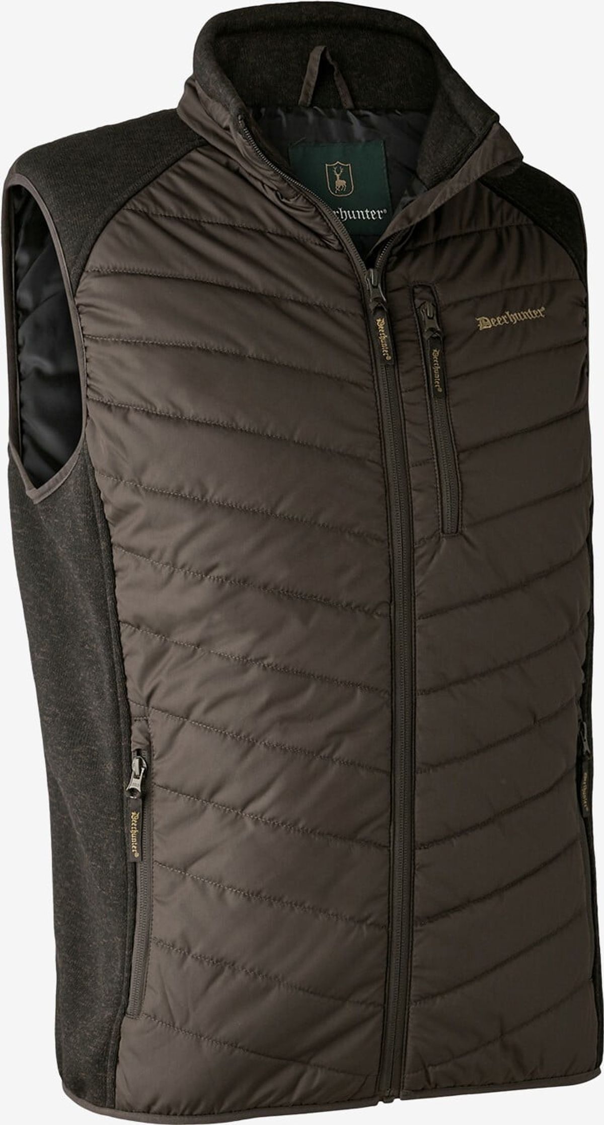 Deerhunter - Moor vatteret vest med strik (Brown Leaf) - L