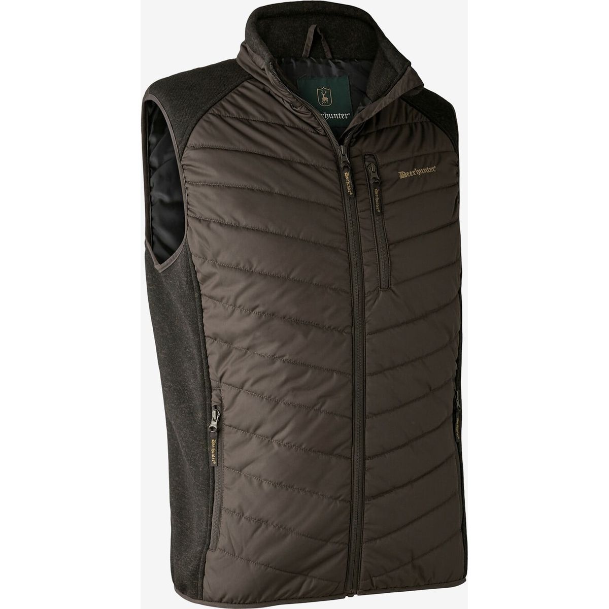 Deerhunter - Moor vatteret vest med strik (Brown Leaf) - M