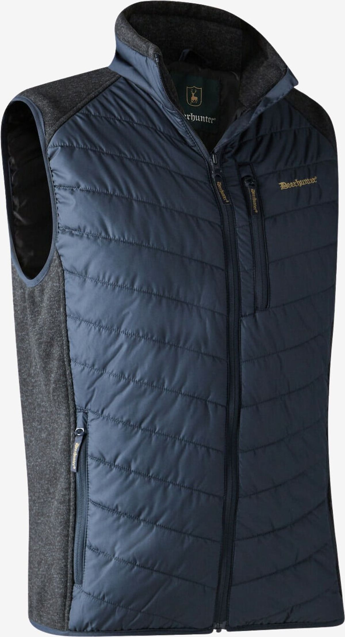 Deerhunter - Moor vatteret vest med strik (Dark Blue) - L