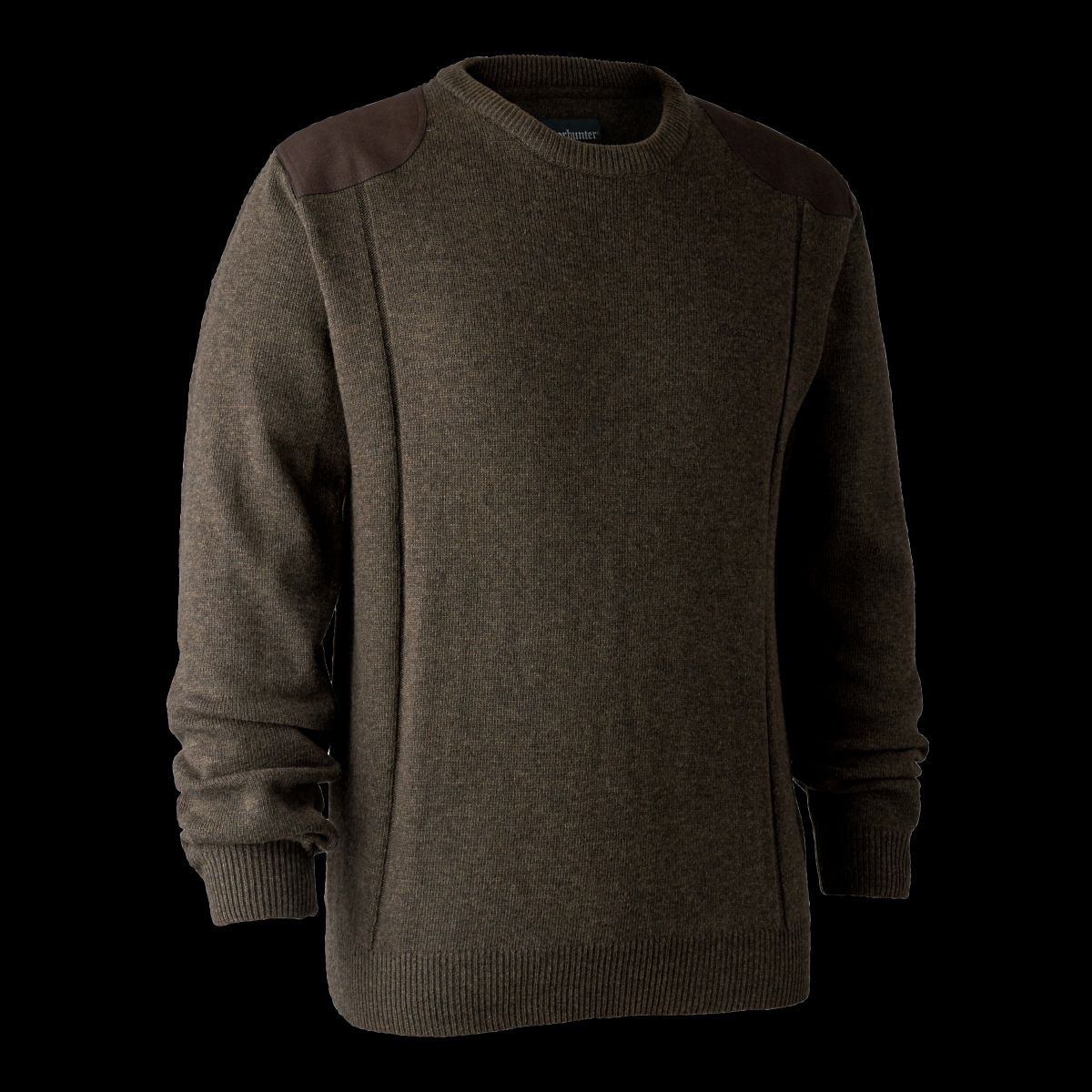 Deerhunter Sheffield Strik med rund hals Dark Elm 2XL