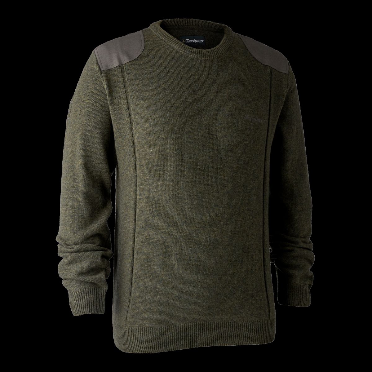 Deerhunter Sheffield Strik med rund hals Green Melange XL