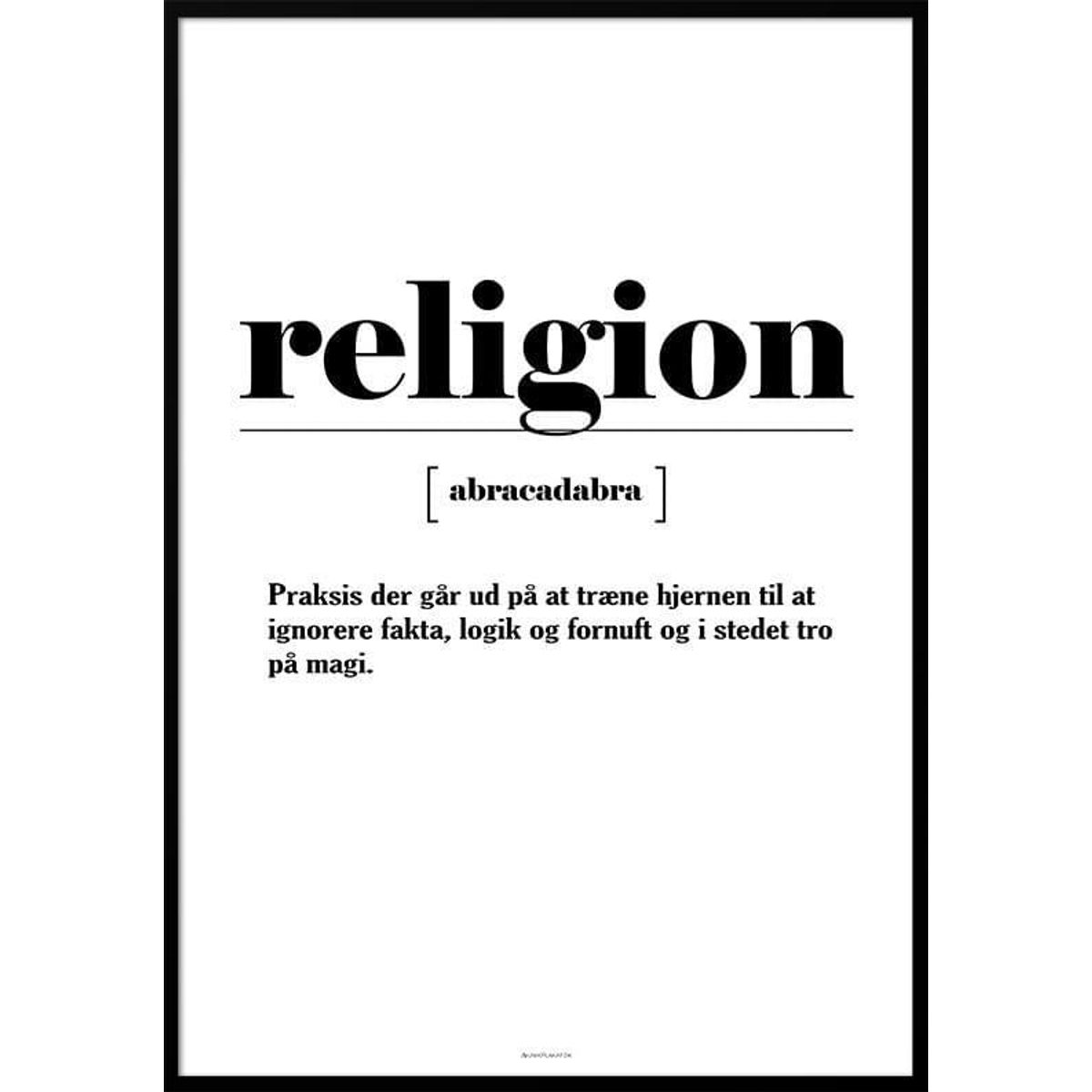 Definitionsplakat - Religion