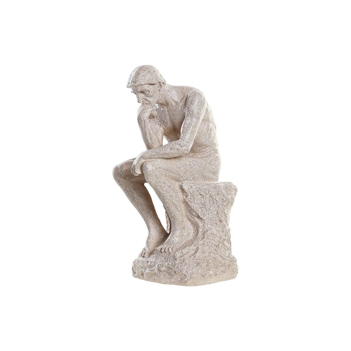 Dekorativ figur The Thinker Beige Mænd 12 x 11 x 25 cm