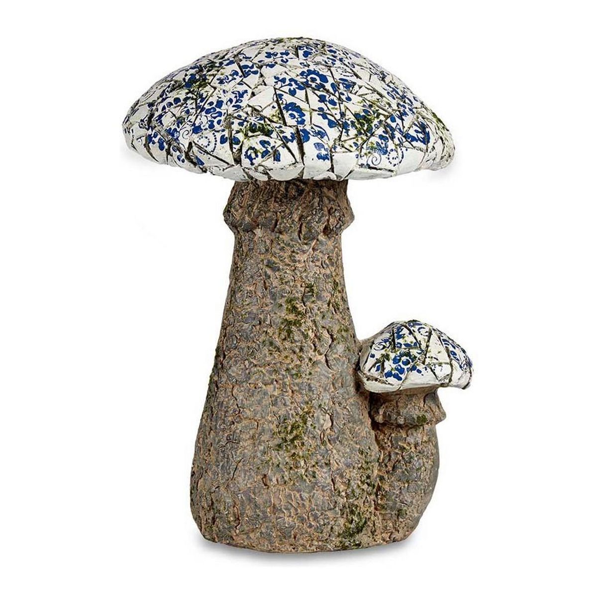 Dekorativ havefigur Mosaik Champignon Polyesterharpisk (29 x 44 x 32 cm)