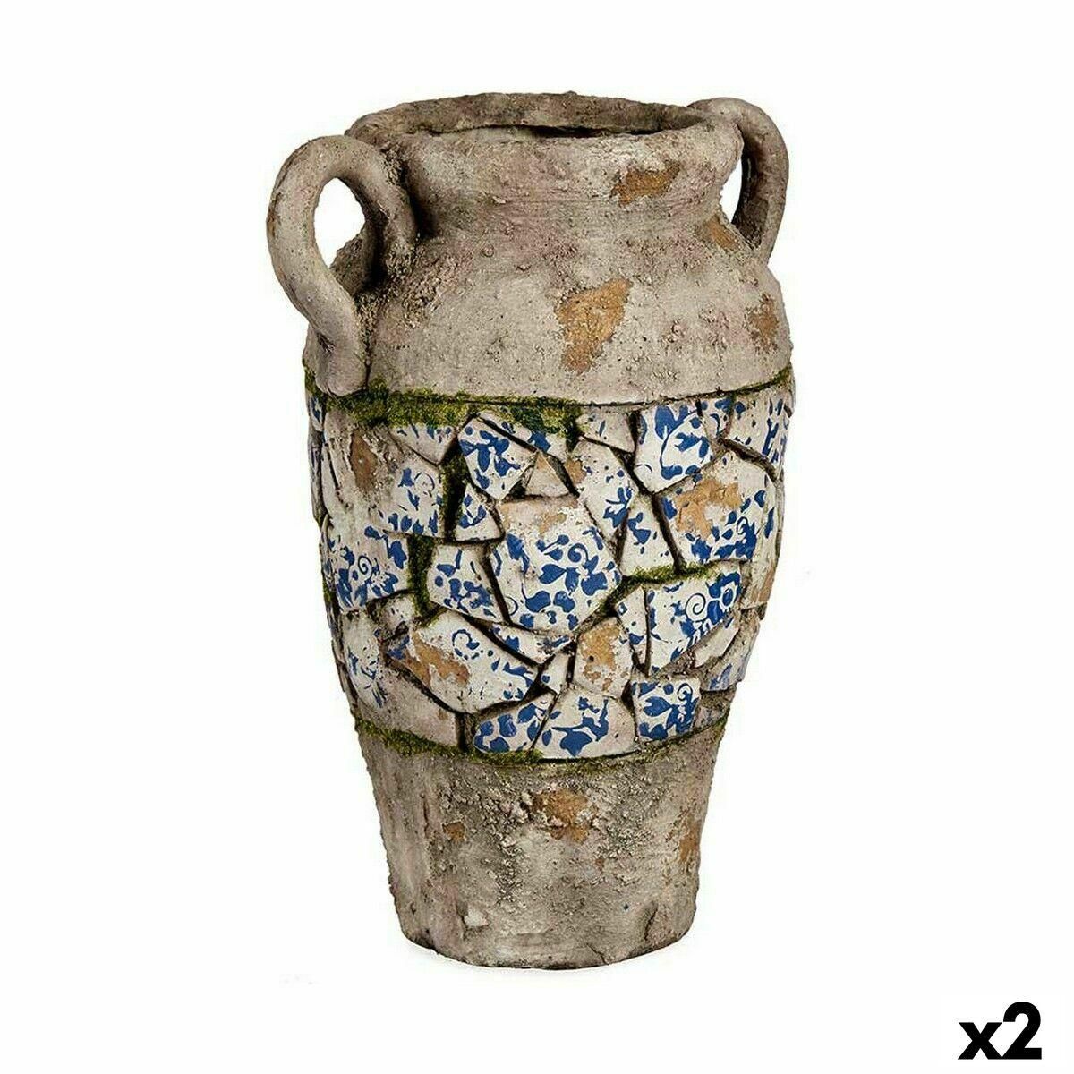 Dekorativ havefigur Vase Polyesterharpisk 21 x 34,5 x 28 cm (2 enheder)