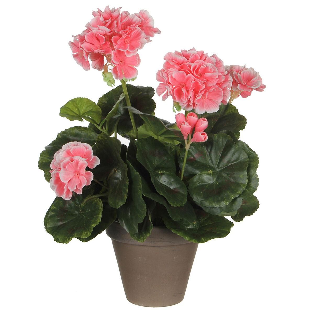 Dekorativ plante Mica Decorations PVC Geranium (11,5 x 33 cm)