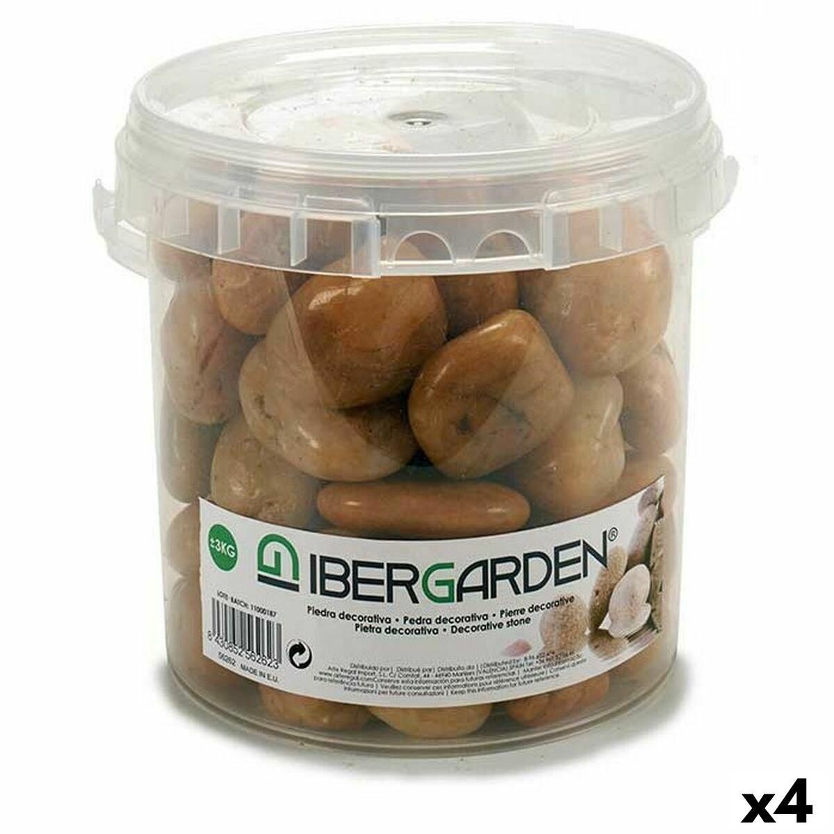 Dekorative sten Stor Brun 3 Kg (4 enheder)