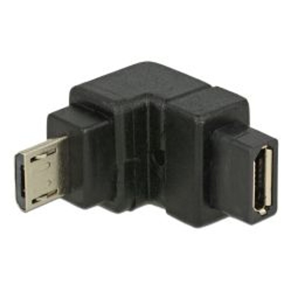 Delock Adapter Usb 2.0 Microb Male-usb 2.0 Microb Fem Angled Down