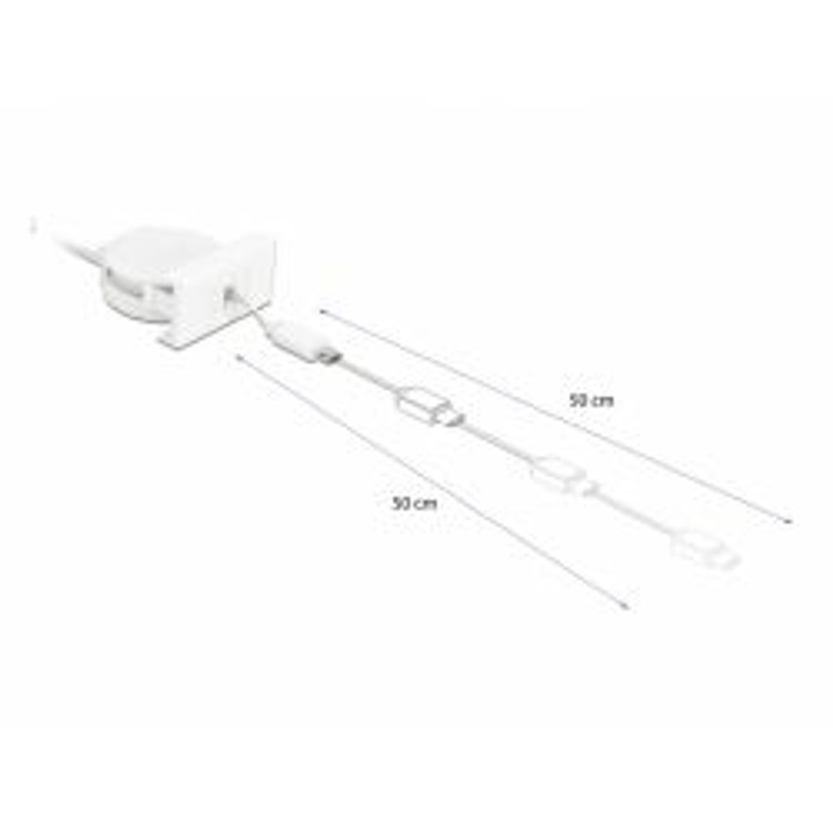 Delock Easy 45 Module Usb 2.0 Cable Typea>easyusb Microb White