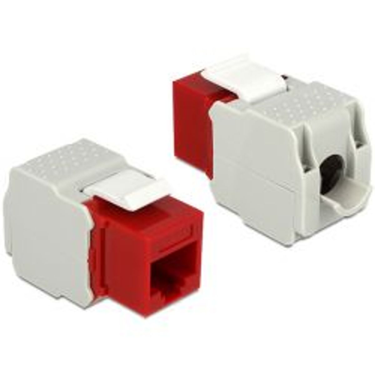 Delock Keystone Module Rj45 Jack > Lsa Cat.6 Utp Red