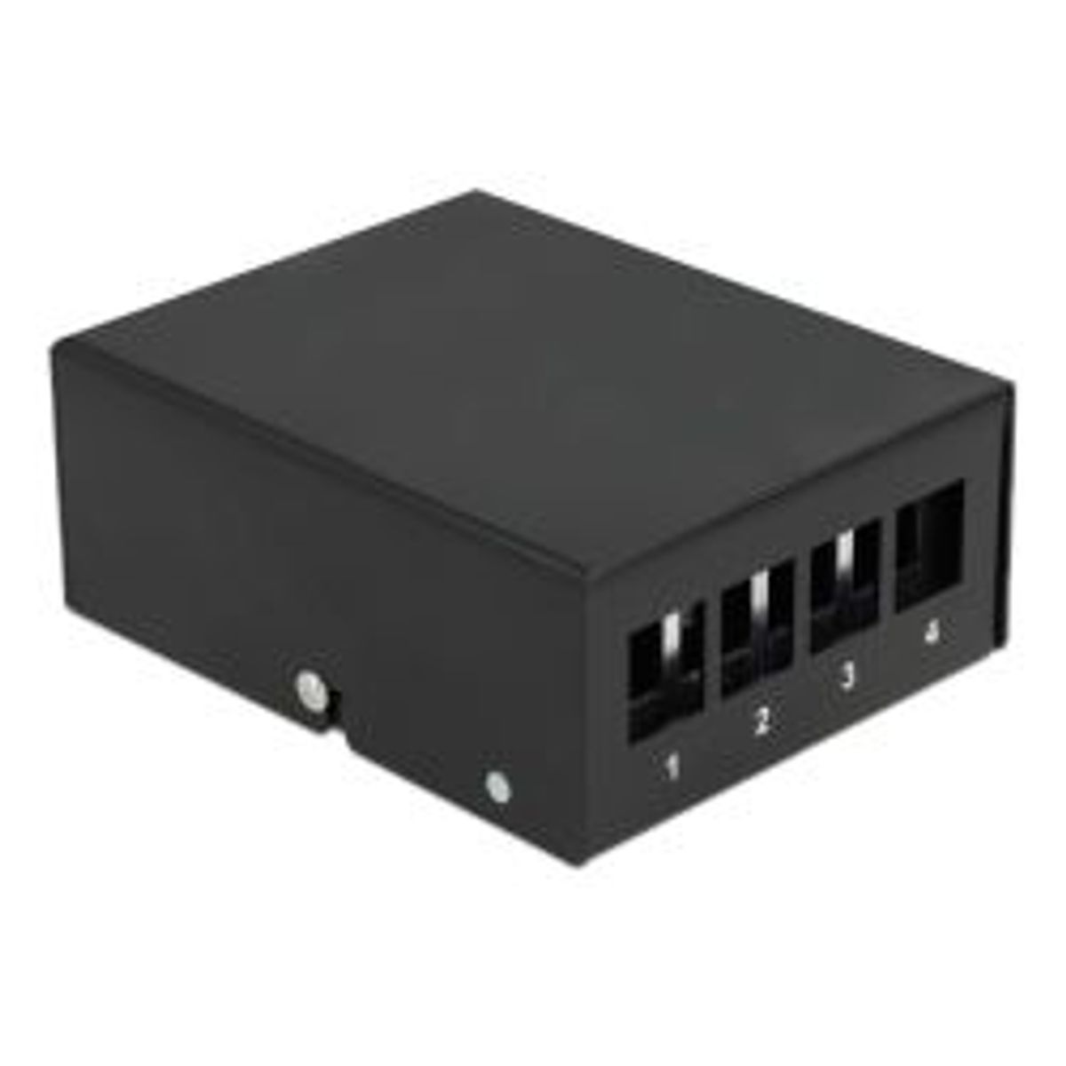 Delock Keystone Patch Panel 4 Port Black