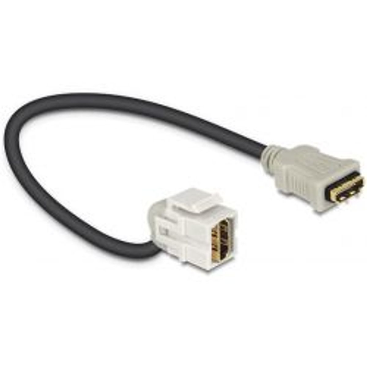 Delock Keystone With Cable, Hdmi, 22cm, Grey