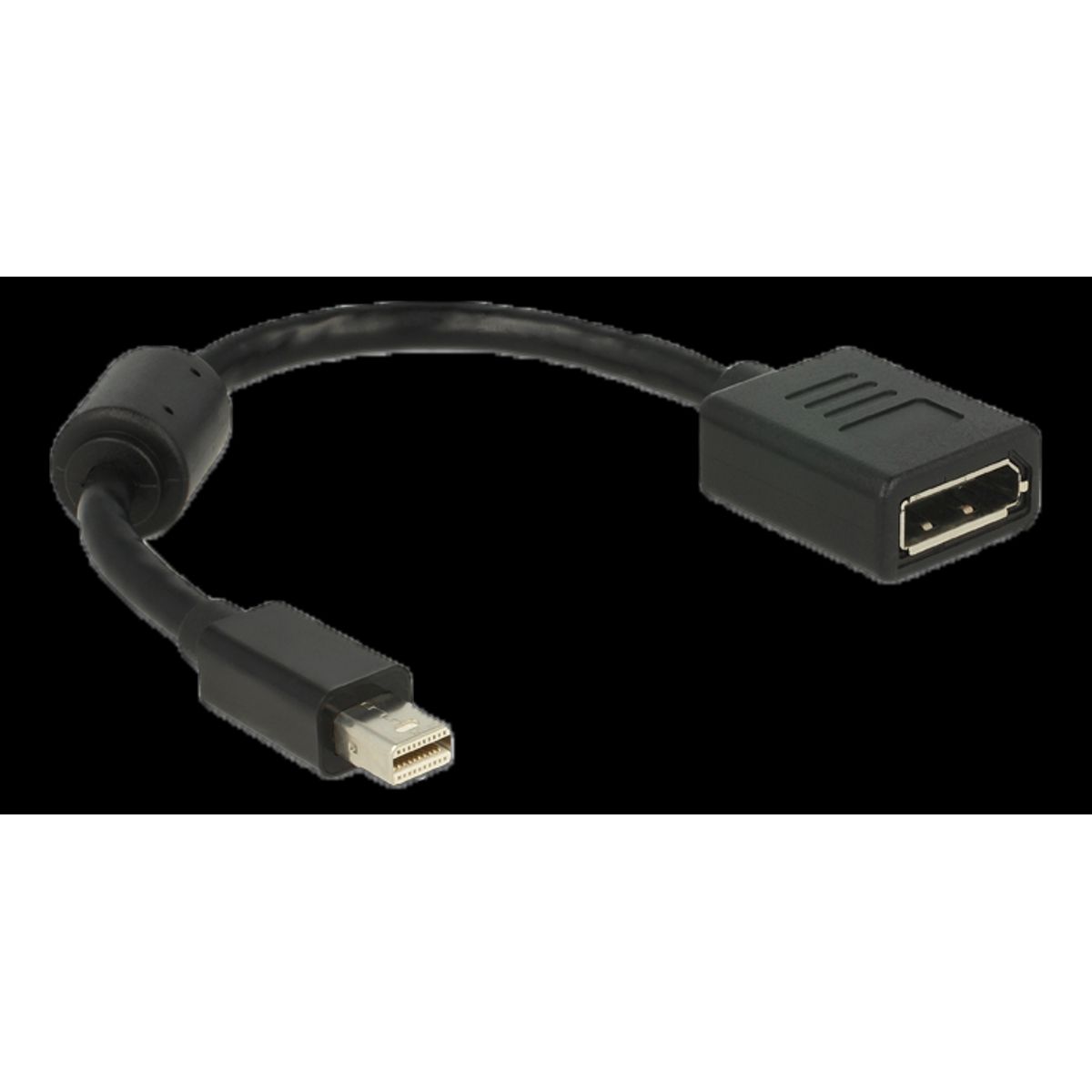 Delock Mini Displayport han til Displayport hun adapter - Sort